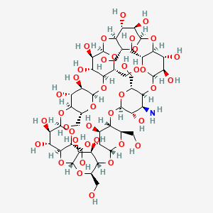 Chemical structure of 3A-Amino-3A-deoxy-(2AS,3AS)-gamma-cyclodextrin