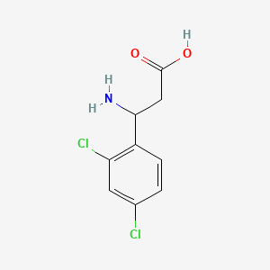 Chemical structure of 3-Amino-3-(2,4-dichlorophenyl)propanoic acid