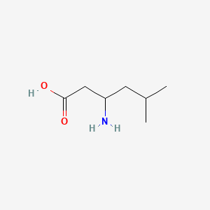 Chemical structure of DL-beta-Homoleucine