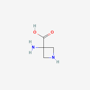 Chemical structure of 3-Aminoazetidine-3-carboxylic acid