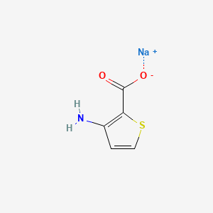 Chemical structure of 3-Aminothiophene-2-carboxylicacid,sodiumsalt