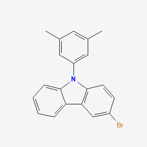 Chemical structure of 3-Bromo-9-(3,5-dimethylphenyl)-9H-carbazole