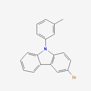 Chemical structure of 3-Bromo-9-(m-tolyl)-9H-carbazole