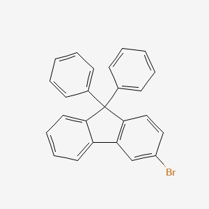 Chemical structure of 3-Bromo-9,9-diphenyl-9H-fluorene