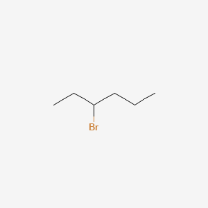 Chemical structure of 3-Bromohexane