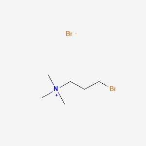 Chemical structure of 3-Bromo-N,N,N-trimethylpropan-1-aminium bromide