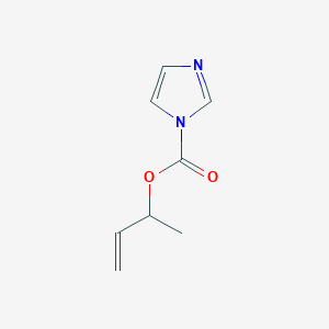 Chemical structure of 3-Buten-2-yl 1H-imidazole-1-carboxylate