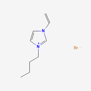 Chemical structure of 3-Butyl-1-vinyl-1H-imidazol-3-ium bromide