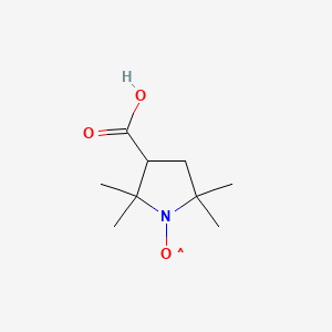 Chemical structure of 3-Carboxy-2,2,5,5-tetramethyl-1-pyrrolidinyloxy