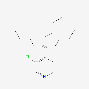 Chemical structure of 3-Chloro-4-(tributylstannyl)-pyridine
