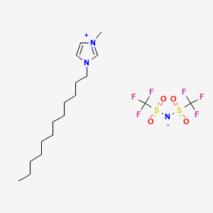 Chemical structure of 3-Dodecyl-1-methyl-1H-imidazol-3-ium bis((trifluoromethyl)sulfonyl)amide