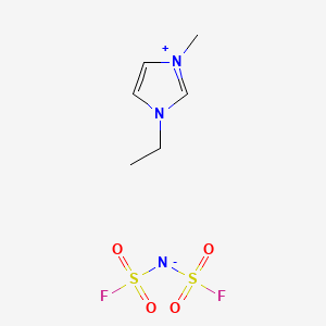 Chemical structure of 1-Ethyl-3-methylimidazolium Bis(fluorosulfonyl)imide