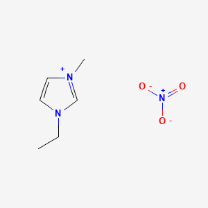 Chemical structure of 1-Ethyl-3-methylimidazolium Nitrate