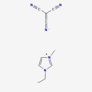 Chemical structure of 1-Ethyl-3-methylimidazolium Tricyanomethanide