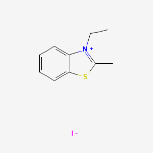 Chemical structure of 3-Ethyl-2-methylbenzo[d]thiazol-3-ium iodide