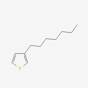 Chemical structure of 3-Heptylthiophene