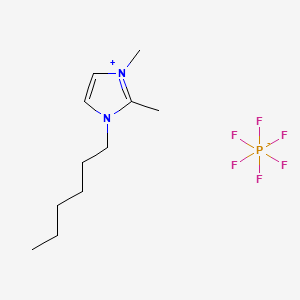 Chemical structure of 1-Hexyl-2,3-dimethylimidazolium hexafluorophosphate