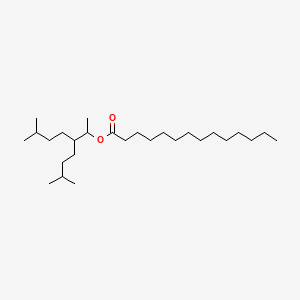Chemical structure of 3-Isoamyl-6-methyl-2-heptyl Myristate