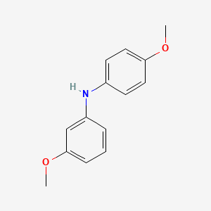 Chemical structure of 3-Methoxy-N-(4-methoxyphenyl)aniline