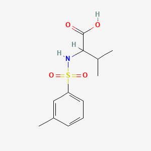 Chemical structure of (m-Tolylsulfonyl)valine