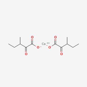 Chemical structure of 3-Methyl-2-oxovaleric acid calcium salt