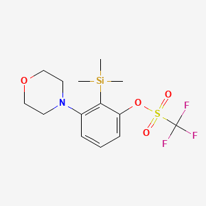 Chemical structure of 3-Morpholino-2-(trimethylsilyl)phenyl Trifluoromethanesulfonate