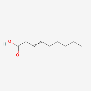 Chemical structure of 3-Nonenoic Acid
