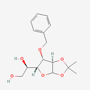 Chemical structure of 3-O-Benzyl-1,2-O-isopropylidene-a-D-glucofuranose