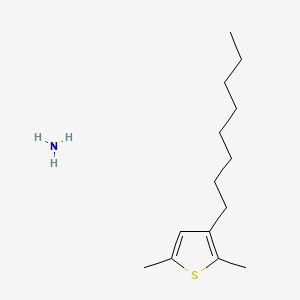Chemical structure of 3-Octylthiophene homopolymer