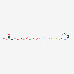 Chemical structure of SPDP-PEG3-acid