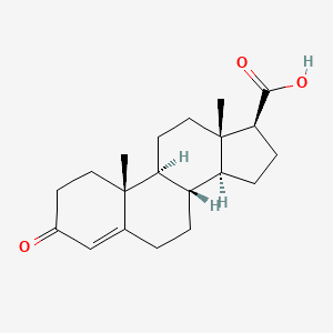 Chemical structure of 3-Oxoandrost-4-ene-17β-carboxylic acid
