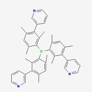 Chemical structure of 3TPYMB