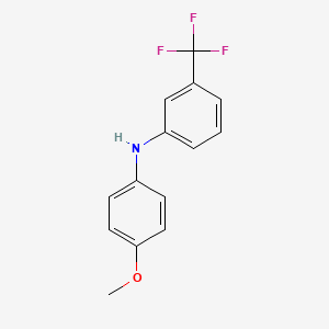 Chemical structure of 3-Trifluoromethyl-4'-methoxydiphenylamine