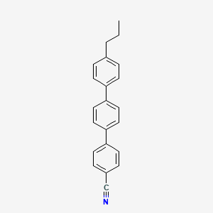 Chemical structure of 4-Cyano-4''-propyl-p-terphenyl