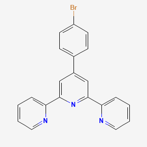 Chemical structure of 4'-(4-Bromophenyl)-2,6':2',2''-terpyridine