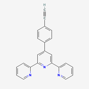 Chemical structure of 4'-(4-Ethynylphenyl)-2,2':6',2"-terpyridine