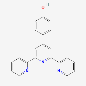 Chemical structure of Phenol, 4-[2,2':6',2''-terpyridin]-4'-yl-