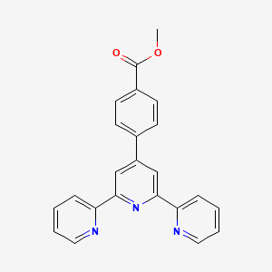 Chemical structure of Methyl 4-([2,2':6',2''-terpyridin]-4'-yl)benzoate