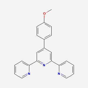 Chemical structure of 4'-(4-Methoxyphenyl)-2,2':6',2''-terpyridine