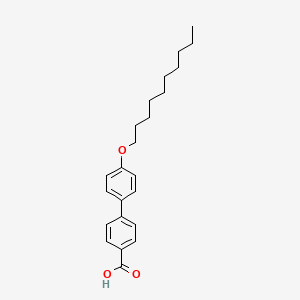 Chemical structure of 4'-Decyloxybiphenyl-4-carboxylic Acid