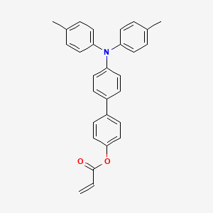 Chemical structure of 4'-(Di-p-tolylamino)-[1,1'-biphenyl]-4-yl acrylate