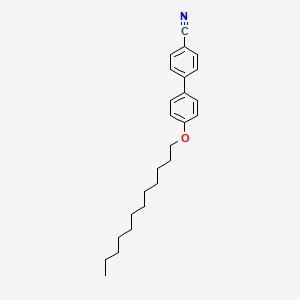 Chemical structure of 4'-(Dodecyloxy)-[1,1'-biphenyl]-4-carbonitrile