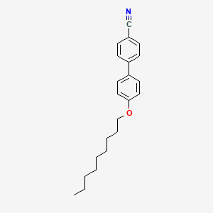 Chemical structure of 4'-(Nonyloxy)-[1,1'-biphenyl]-4-carbonitrile
