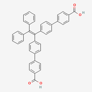 Chemical structure of 4',4'''-(2,2-Diphenylethene-1,1-diyl)bis([1,1'-biphenyl]-4-carboxylic acid)