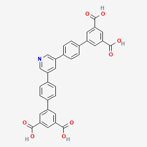 Chemical structure of 4',4'''-(Pyridine-3,5-diyl)bis(([1,1'-biphenyl]-3,5-dicarboxylic acid))