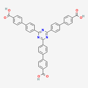 Chemical structure of 4',4''',4'''''-(1,3,5-Triazine-2,4,6-triyl)tris(([1,1'-biphenyl]-4-carboxylic acid))