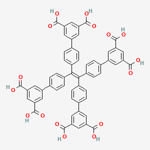 Chemical structure of 4',4''',4''''',4'''''''-(Ethene-1,1,2,2-tetrayl)tetrakis(([1,1'-biphenyl]-3,5-dicarboxylic acid))