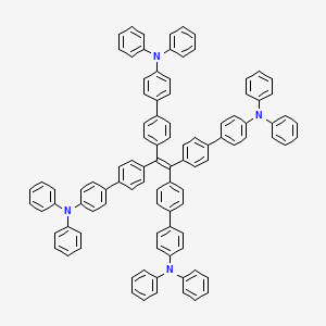 Chemical structure of 4',4''',4''''',4'''''''-(Ethene-1,1,2,2-tetrayl)tetrakis(N,N-diphenyl-[1,1'-biphenyl]-4-amine)