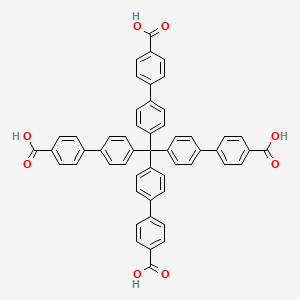 Chemical structure of 4',4''',4''''',4'''''''-Methanetetrayltetrakis(([1,1'-biphenyl]-4-carboxylic acid))