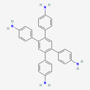 Chemical structure of 4',5'-Bis(4-aminophenyl)-[1,1':2',1''-terphenyl]-4,4''-diamine